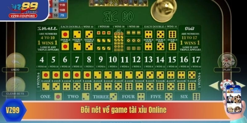 Các cửa cược Tài Xỉu Online cho người chơi lựa chọn