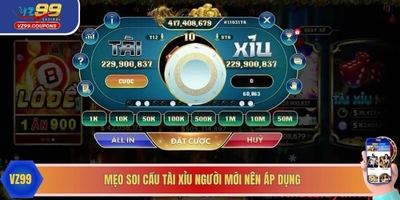 Mẹo soi cầu tài xỉu cao thủ nên áp dụng 